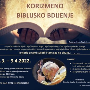 Korizmeno biblijsko bdijenje u Jelkovcu